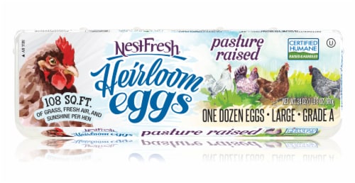Nest Fresh® Pasture Raised Heirloom Eggs Perspective: front