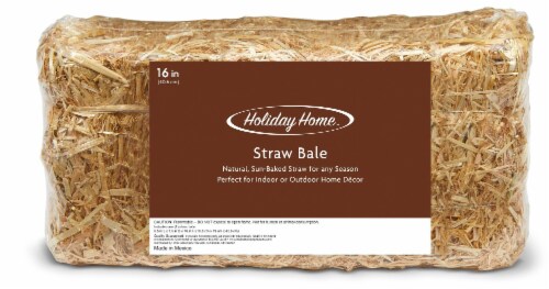 Holiday Home™ Straw Hay Bale Perspective: front