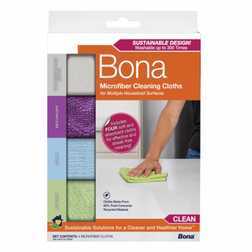 Bona Microfiber Cleaning Cloths Perspective: front