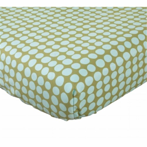 Cotton Tale LGST Lagoon Collection Dot Grib Sheet Perspective: front