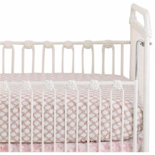 Danica DBA Cotton Tale SWST Sweet & Simple Pink Fitted Crib Sheet Perspective: front