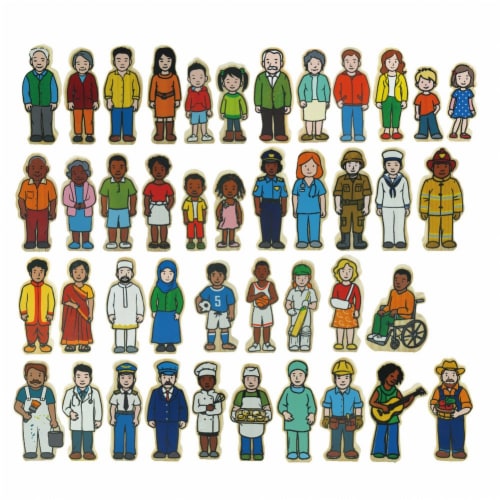 The Freckled Frog Wooden Village People - 42 Pieces, 1 - Kroger