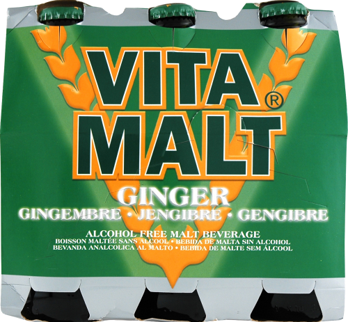 Vita Malt® Alcohol Free Ginger Malt Beverage Perspective: front