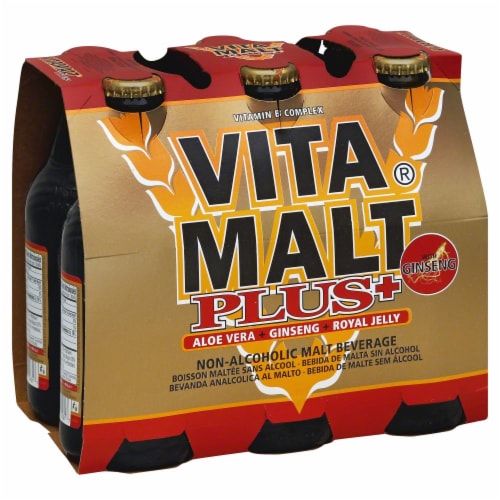 Vita Malt® Plus+ Non-Alcoholic Malt Beverage Perspective: front