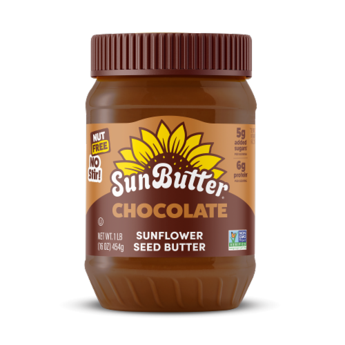 SunButter® Chocolate Sunflower Seed Butter Perspective: front