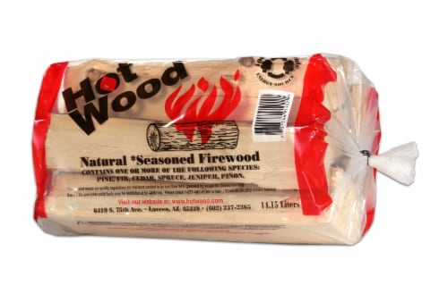 Hot Wood Natural Seasoned Firewood Perspective: front