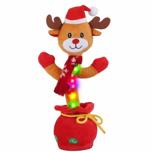 Kid Electric Dance Toy Christmas Elk Snowman Senior Penguin Plush Toy
