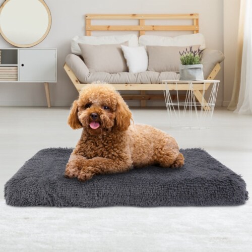 Dog Bed Soft Plush Cushion Cozy Warm Pet Crate Mat Dog Carpet S, S - Fry's  Food Stores