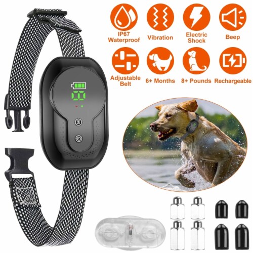 Dog Bark Collar Anti Barking Electric Training Collar Rechargeable Smart Anti Bark Collar Wi 1 unit Smith s Food and Drug