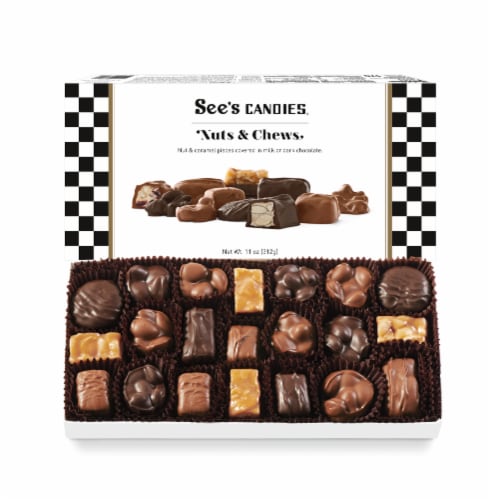 See's Candies Nuts & Chews Assorted Box Perspective: front