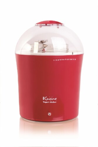 Euro Cuisine® Yogurt Maker and Greek Yogurt Maker - Red Perspective: front