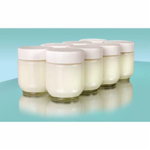 Euro Cuisine® Glass Jars & Lids Perspective: front