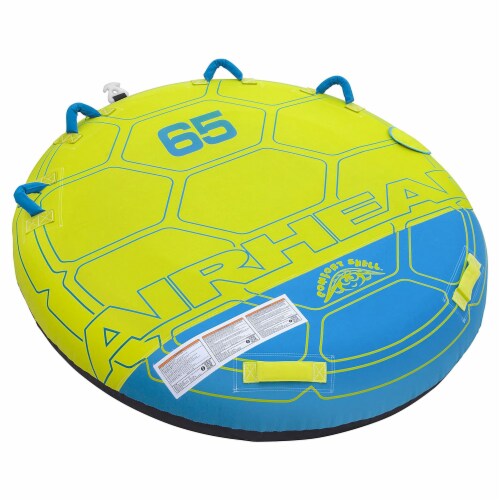 Airhead Comfort Shell 2 Person Nylon Towable Inflatable Water Sport Boating Tube Perspective: front