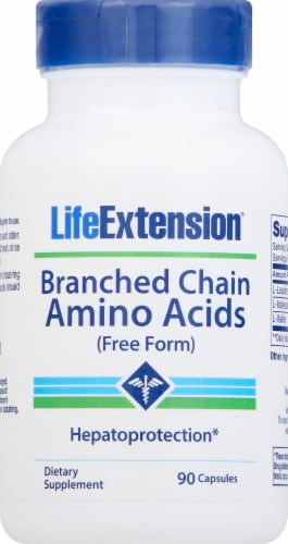 Life Extension Branched Chain Amino Acids Free Form Perspective: front