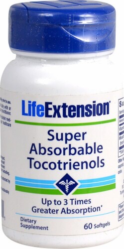 Life Extension  Super Absorbable Tocotrienols Perspective: front