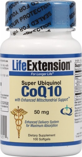 Life Extension  Super Ubiquinol CoQ10 Perspective: front