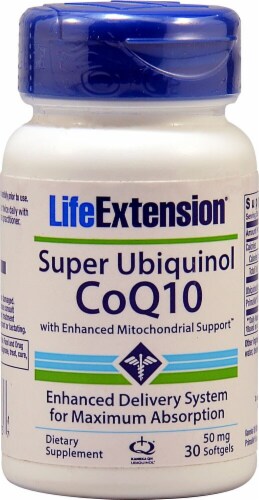 Life Extension  Super Ubiquinol CoQ10 with Enhanced Mitochondrial Support Perspective: front