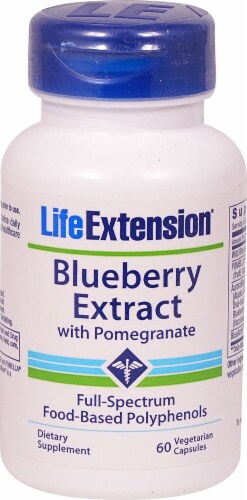 Life Extension Blueberry Extract with Pomegranate Perspective: front