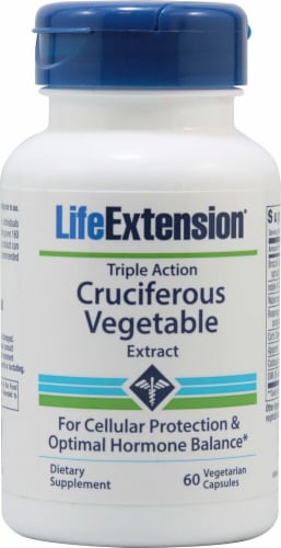 Life Extension Triple Action Cruciferous Vegetable Extract Perspective: front