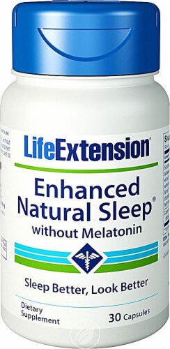 Life Extension Enhanced Natural Sleep® without Melatonin Perspective: front