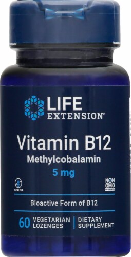 Vitamin B12 Lozenges 5mg Perspective: front