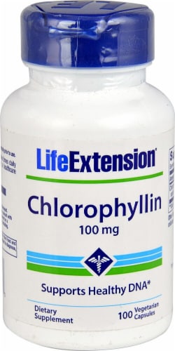 Life Extension Chlorophyllin Vegetarian Capsules 100 mg Perspective: front