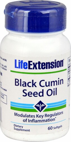 Life Extension  Black Cumin Seed Oil Perspective: front