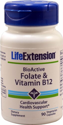 Life Extension  Folate & Vitamin B12 Perspective: front