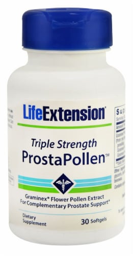 Life Extension  Triple Strength ProstaPollen™ Perspective: front