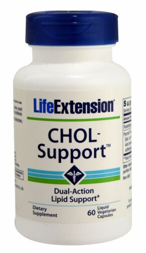Life Extension CHOL-Support™ Vegetarian Capsules Perspective: front