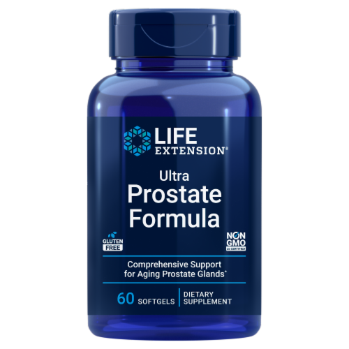 Life Extension® Ultra Prostate Formula Softgels Perspective: front