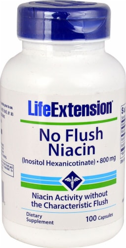 Life Extension  No Flush Niacin Perspective: front