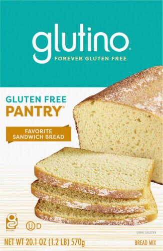 Glutino Gluten Free Pantry Favorite Sandwich Bread Mix Perspective: front