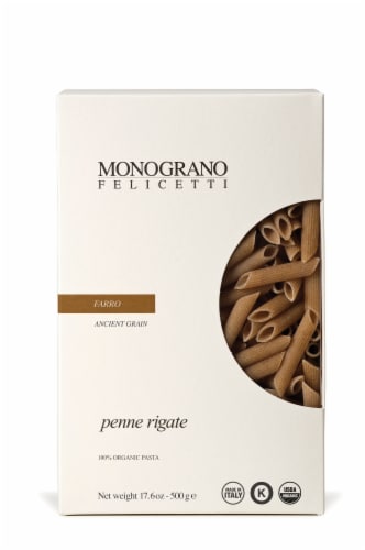 Monograno Felicetti Organic Farro Penne Rigate Perspective: front