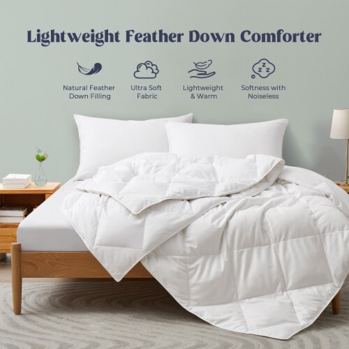 White goose feather comforter cheap