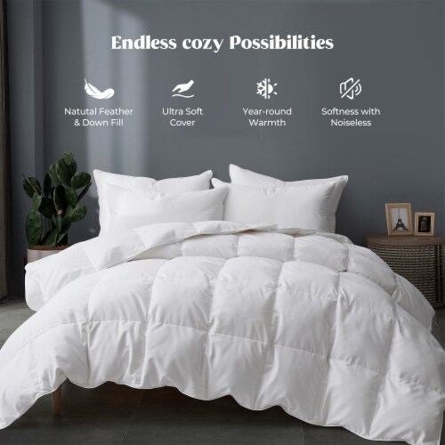 Goose feather down comforter on sale king