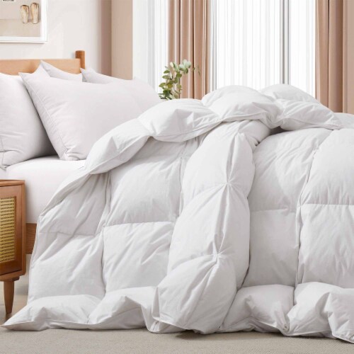 White feather blanket discount