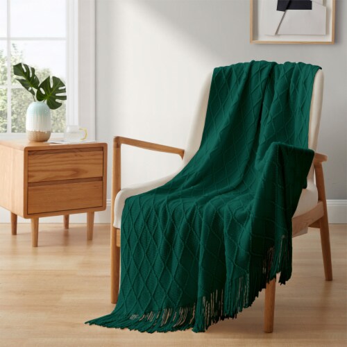 Emerald green clearance blanket throw