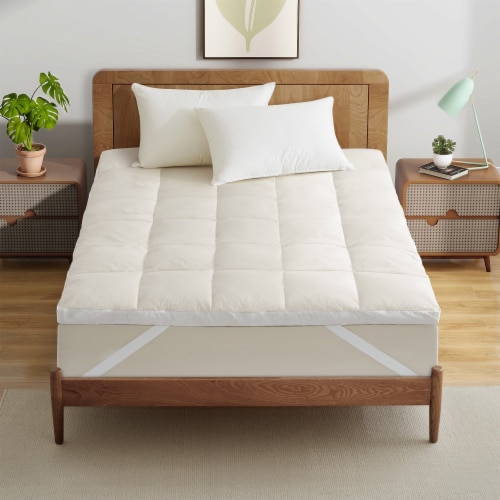 Organic Cotton Mattress Topper Goose Feather Bed Twin Full Queen King Size King King Mariano s