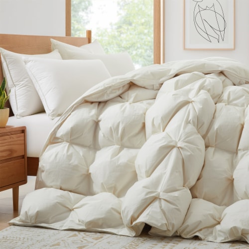 800 Fill Power All Season Warm Organic Cotton Goose Down Comforter Ultra Soft Quilted Duvet Twin 68 90 Smith s Food and Drug