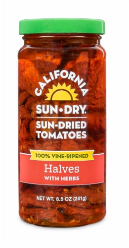 California Sun Dry Sun-Dried Tomato Halves with Herbs Perspective: front