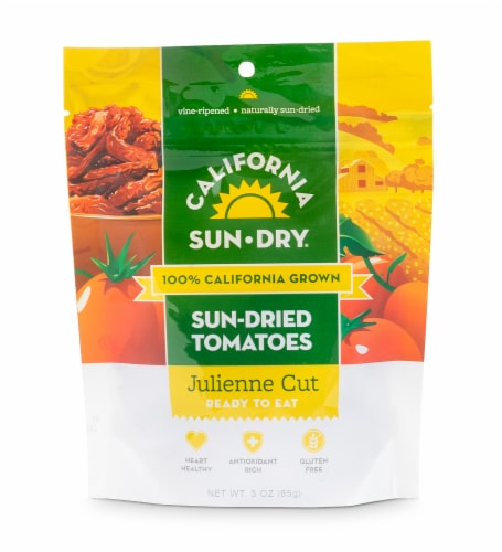 California Sun Dry Sun-Dried Julienne Cut Tomatoes Perspective: front