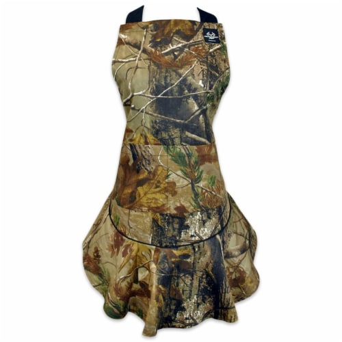 Design Imports CRT32378 Real Tree Apron Flounce Apron Perspective: front