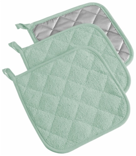 DII Mint Terry Potholder (Set of 3) Perspective: front