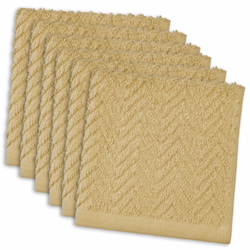 DII Pebble Zigzag Dishcloth (Set of 6) Perspective: front