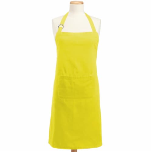 Design Imports Chef Apron Neon Yellow Perspective: front