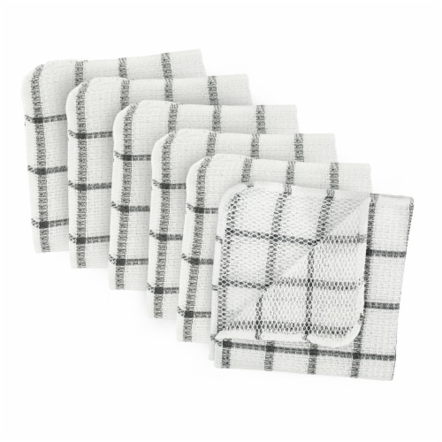 DII Gray Scrubber Dishcloth (Set of 6) Perspective: front
