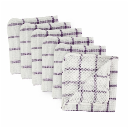 DII Eggplant Scrubber Dishcloth (Set of 6) Perspective: front