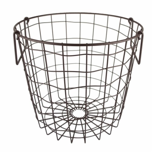 DII Metal Basket Bronze Round Small Perspective: front