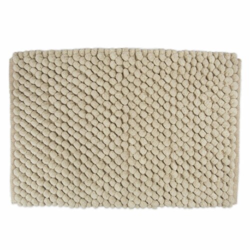 Design Imports Solid Taupe Microfiber Bath Mat 17X24 inch Perspective: front